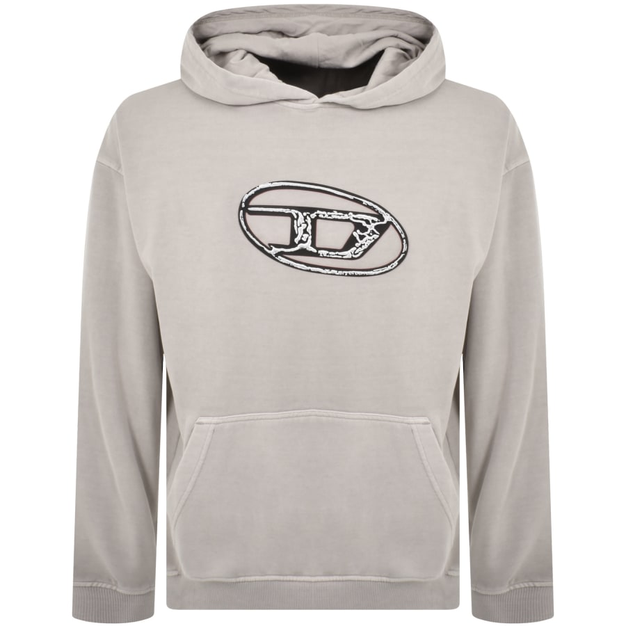 Diesel hoodie grey outlet